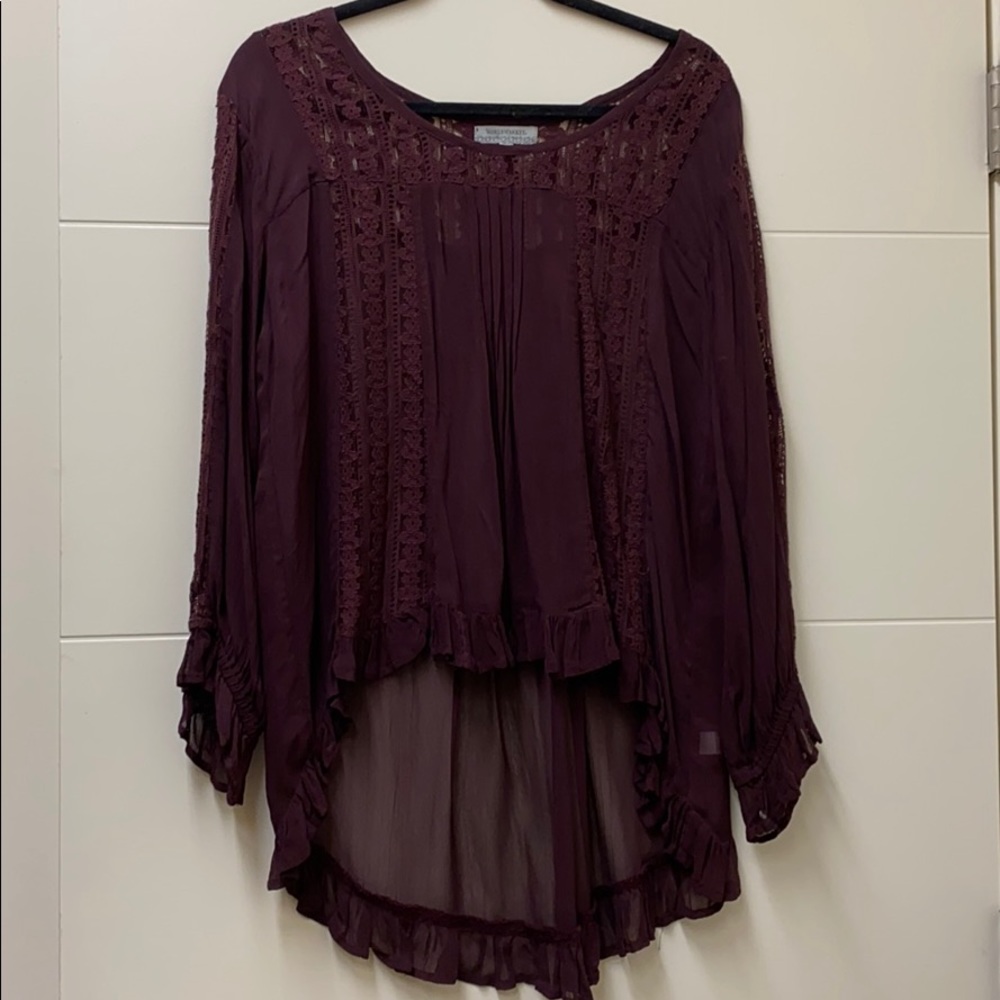 Maroon/Purple World Market Blouse